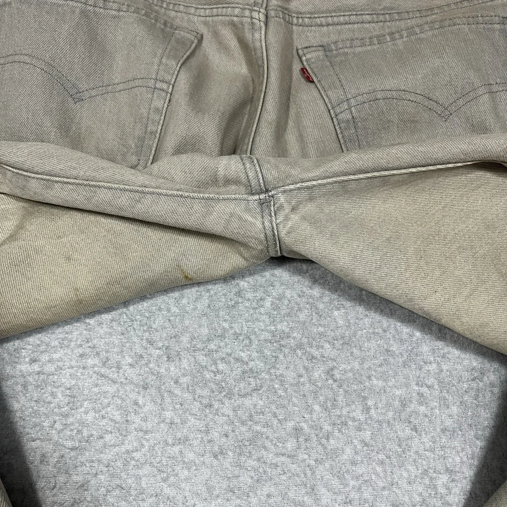 Vintage Levis Jeans Mens 33x30 (Fit 32x28) Gray 501xx Straight Made in USA 80s